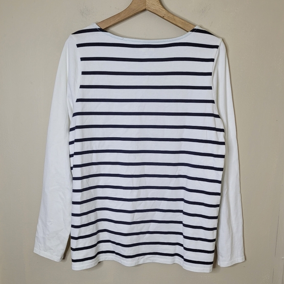 Kim Rogers Holiday Top Tis the Season Y’all Striped Long Sleeve - Picture 6 of 8